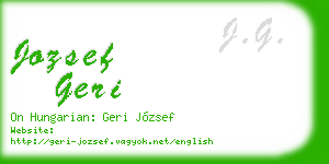 jozsef geri business card